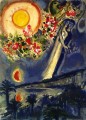 Lovers in the sky of Nice contemporary Marc Chagall